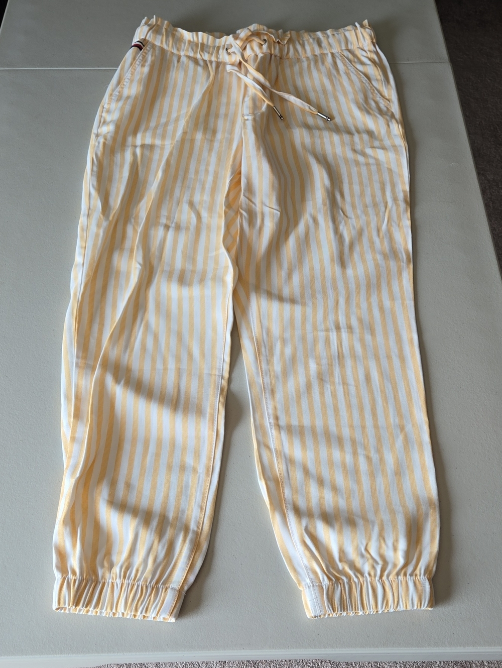 Tommy Hilfiger Orange Stripe Drawstring Pants